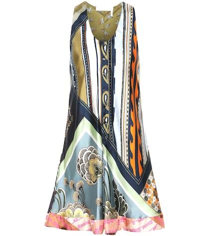 J Brand Printed Silk Minidress