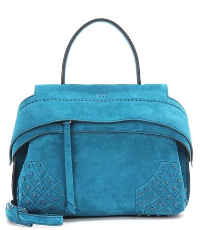 Tod's Wave Mini Suede Tote
