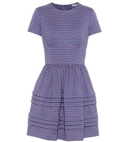 Miu Miu Cotton-blend Jacquard Dress