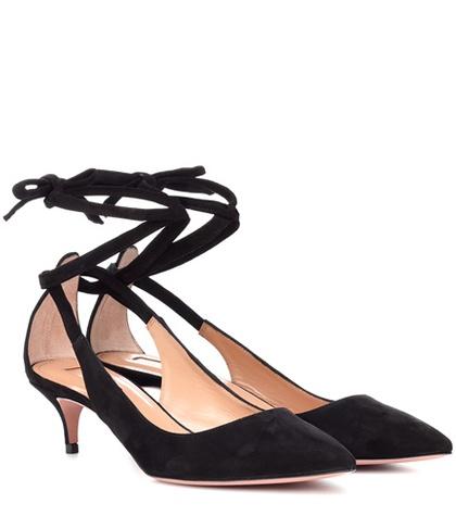 Aquazzura Milano 45 Suede Pumps