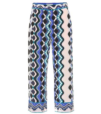 Emilio Pucci Printed Silk Pants