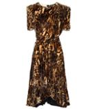 Isabel Marant Ulia Printed Velvet Dress