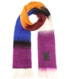 Loewe Striped Mohair And Wool Scarf