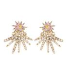 Oscar De La Renta Crystal Embellished Earrings