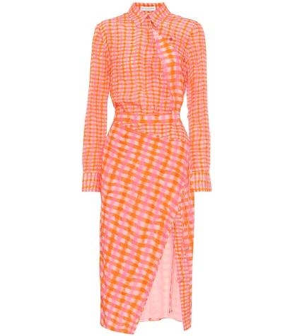 Prada Checked Silk Dress