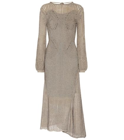 J Brand Cotton-blend Knit Midi Dress