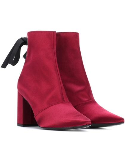 Zimmermann X Robert Clergerie Karlis Satin Ankle Boots