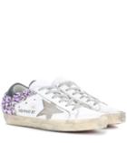 Golden Goose Deluxe Brand Exclusive To Mytheresa.com – Superstar Crystal-embellished Leather Sneakers