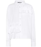 Mcq Alexander Mcqueen Ruffled Cotton Shirt