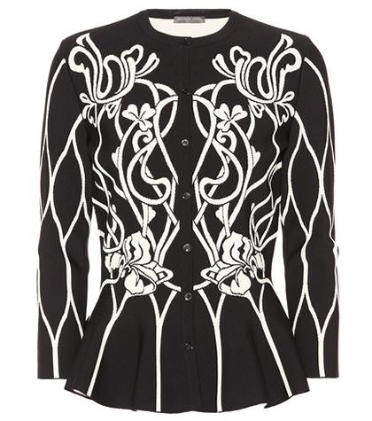 Alexander Mcqueen Floral Knit Cardigan
