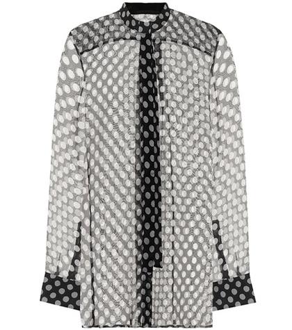 Alexander Mcqueen Polka-dotted Silk Top