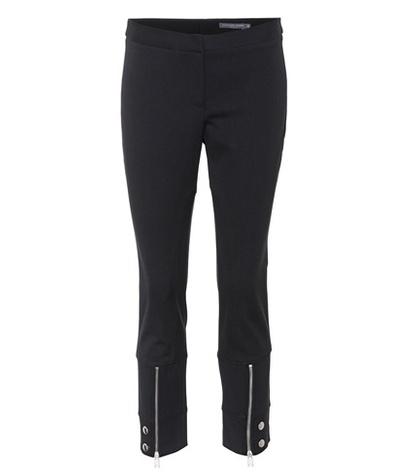 Alexander Mcqueen Cropped Zip-cuff Skinny Trousers