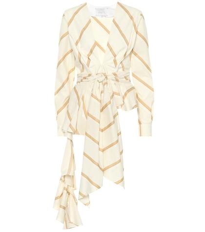 Johanna Ortiz Party Wave Striped Cotton Top