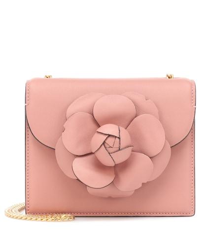 Oscar De La Renta Mini Tro Leather Shoulder Bag