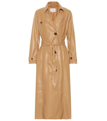 Nanushka Chiara Faux Leather Trench Coat