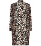 Ganni Fabre Leopard-printed Cotton Coat