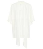 Chlo Silk Crépon Pussybow Blouse
