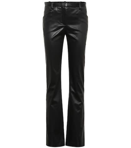 Versace High-rise Straight Satin Pants