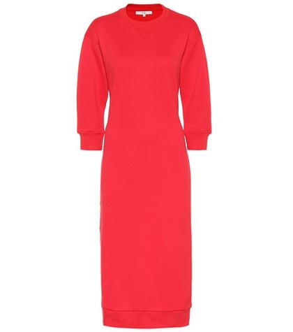 Tibi Cotton-blend Sweatshirt Dress
