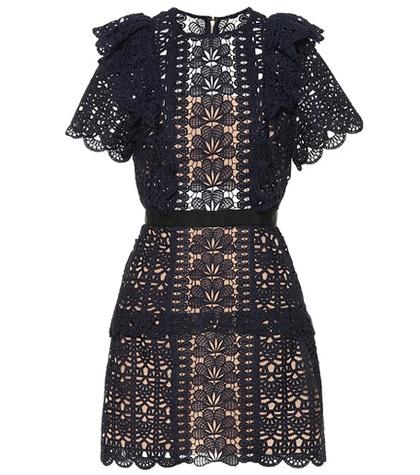 Self-portrait Guipure Lace Minidress