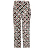 Valentino Printed Cropped Silk Trousers