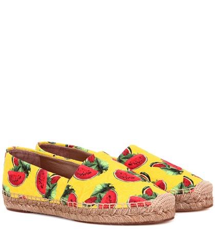 Burberry Printed Jacquard Espadrilles