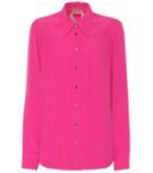 N21 Silk-blend Crêpe Shirt