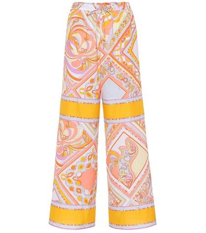 Emilio Pucci Beach Printed Cotton Pants