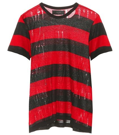 Kenzo Distressed Cotton And Cashmere T-shirt