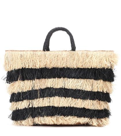 Kayu Pinata Raffia Tote Bag
