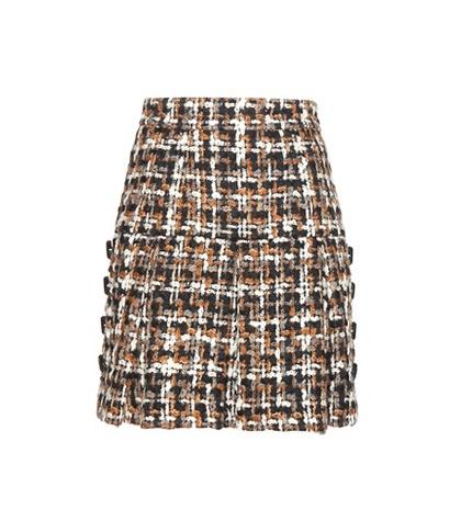 Dolce & Gabbana Wool-blend Tweed Miniskirt