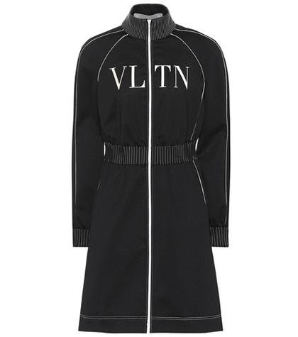 Valentino Vltn Technical Jersey Dress