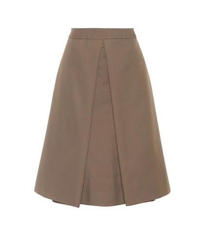 Marni Pleated Twill Skirt