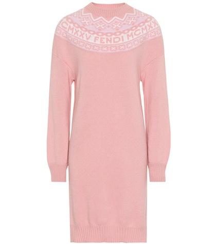 Fendi Exclusive To Mytheresa.com – Fair Isle Sweater Dress
