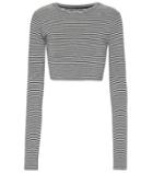 Stella Mccartney Striped Jersey Cropped Top
