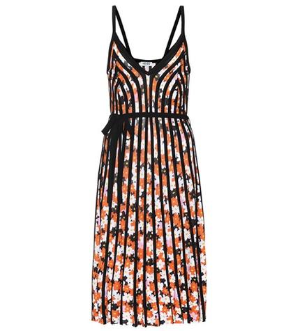 Kenzo Striped Floral-printed Dress