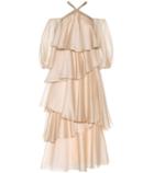 Valentino Tiered Off-the-shoulder Dress