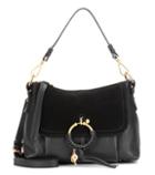 Dolce & Gabbana Joan Small Leather And Suede Crossbody Bag