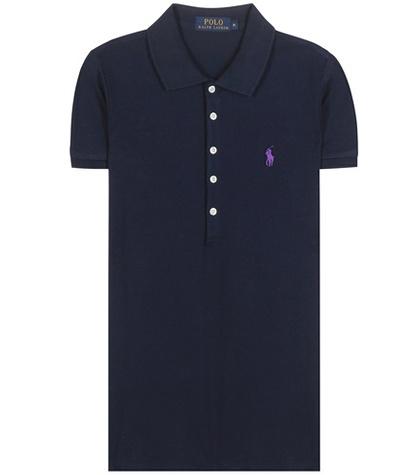 Polo Ralph Lauren Julie Embroidered Cotton Piqué Polo Shirt