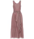 S Max Mara Manche Cotton And Silk Voile Dress