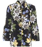 Erdem Aran Floral-printed Silk Shirt