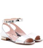 Valentino Lola Pearl Metallic Sandals