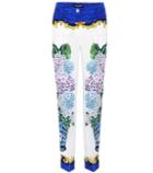 Etro Floral-printed Silk Trousers