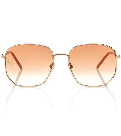 Cartier Eyewear Collection Rectangular-frame Metal Sunglasses
