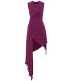 Off-white Asymmetric Silk-blend Dress