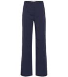 Diane Von Furstenberg Wide-leg Linen-blend Trousers