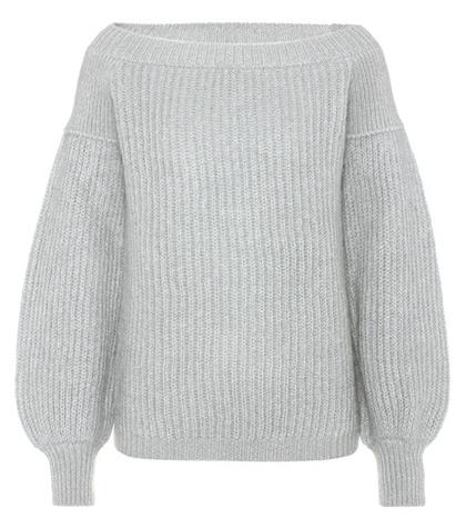 Nike Mohair-blend Off-the-shoulder Sweater