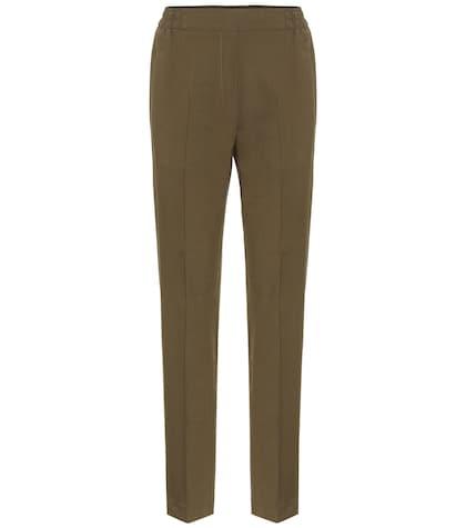 Fendi Kids Stretch-wool High-rise Pants