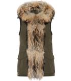 Woolrich Military Fur-trimmed Gilet