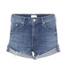 Mother Rascal Cuffed Denim Cut-off Shorts